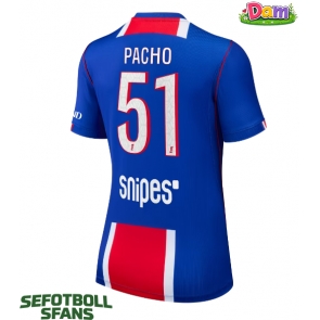 Paris Saint-Germain Willian Pacho #51 Hemmatröja Kvinnor 2026-27 Kortärmad